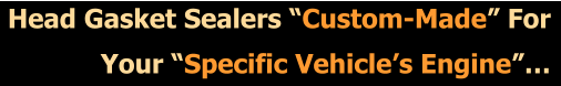 Head Gasket Sealers Custom-Made For Your Specific Vehicles Engine