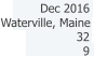 Waterville, Maine Dec 2016 32 9